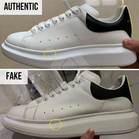 Real vs. Fake Alexander McQueen oversized sneaker. How to .